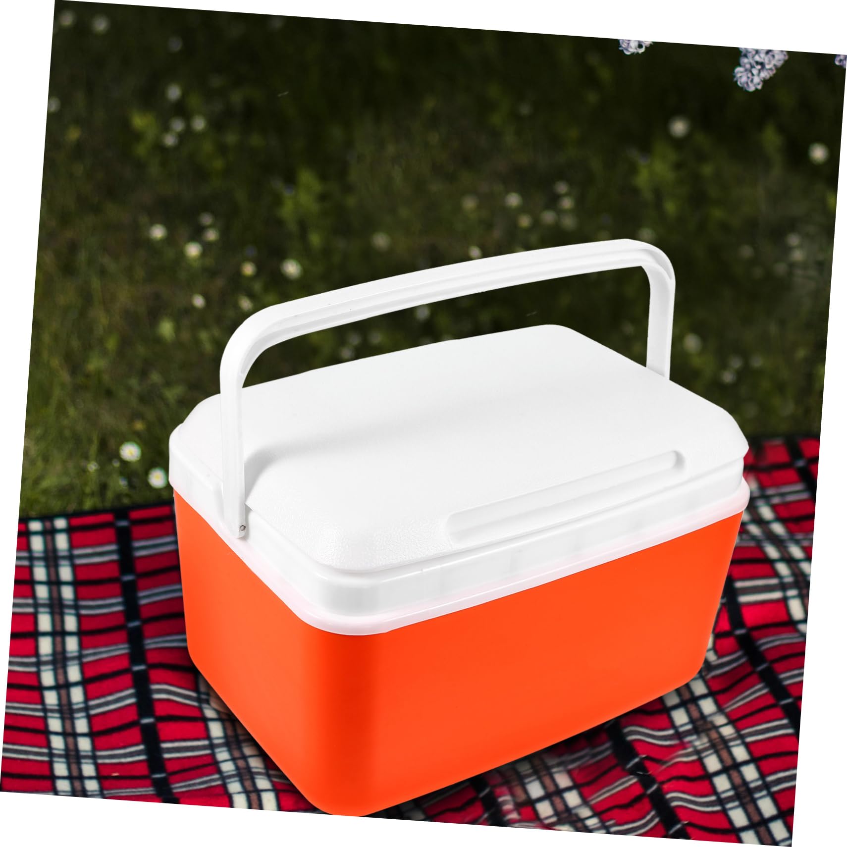 Caja térmica portátil aislada con asa, contenedor de alimentos multifunción para picnic al aire libre, camping, barbacoa, pesca, incluye paquetes de hielo y panel de hielo, duradero y fácil de