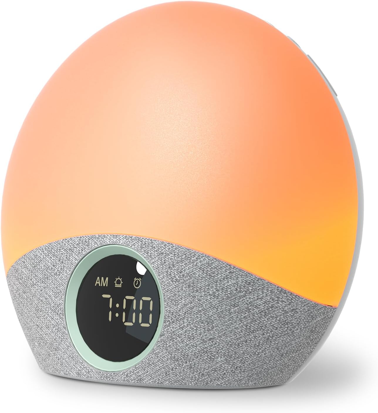 Momcozy Sunrise Alarm Clock, Wake Up Light, Sunrise Simulation, Bedside Lamp, White Noise Machine, Digital Sleep Timer for Kids Adult, 30 Soothing Sounds&5 Alarm&7 Color Light,Night Feed & Read Gift