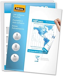 Fellowes Laminating Pouch - 9amp;quot; Width x 11.5amp;quot; Length - Self-Adhesive - 5 / Pack