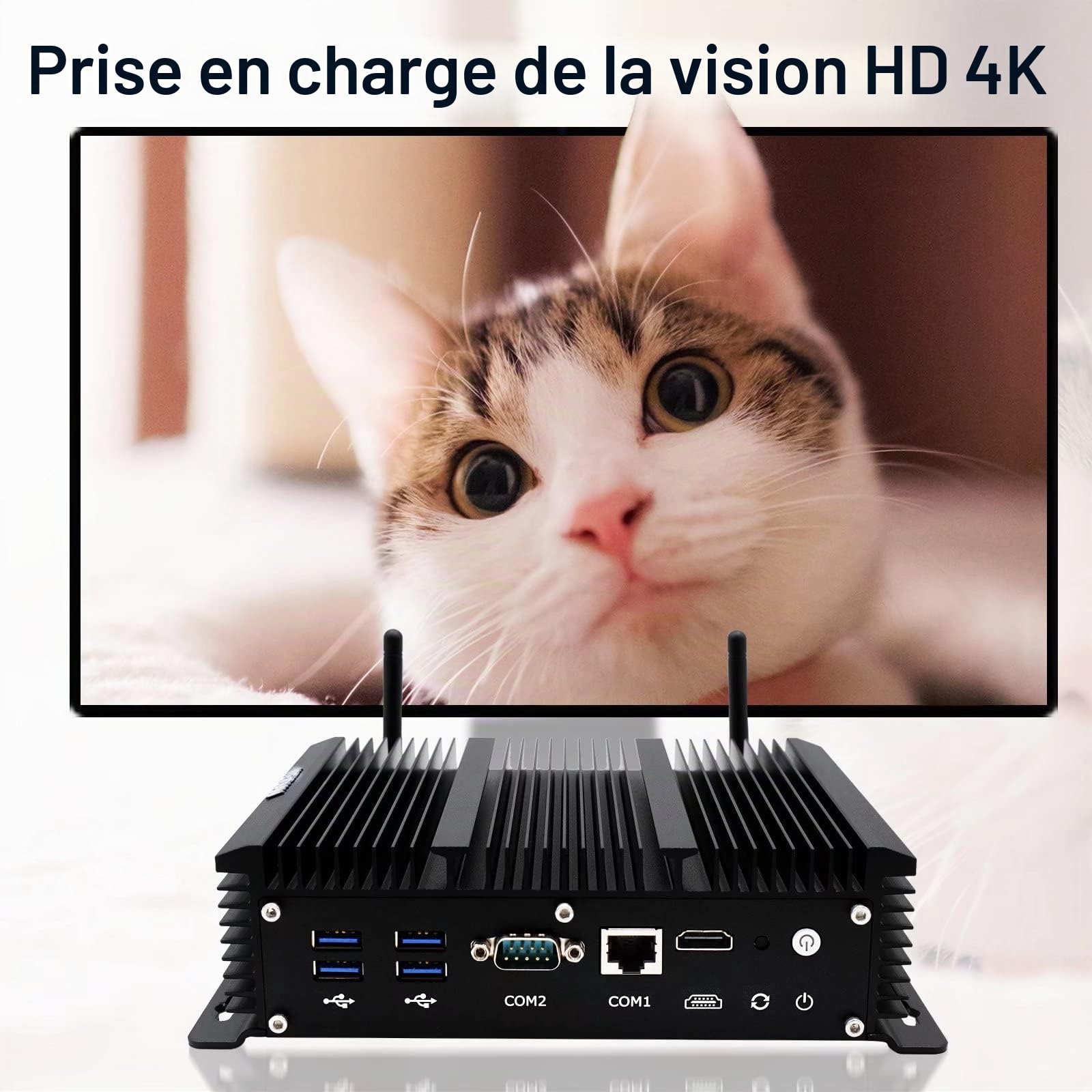 WEIDIAN Firewall PC Micro Appliance 2.5G, Fanless Computer 6 x 2.5GbE I225-V Port, Industrial PC Core i5-8260U, HD, USB3.0, WiFi, SIM Slot, RS232 COM, RJ45 COM, OPNsense (8GB RAM 128GB SSD)