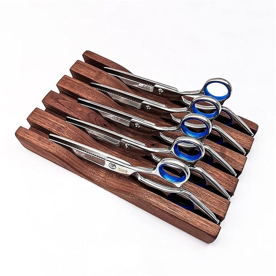 理美容ハサミスタンド　鋏立て　シザーケース シザートレー Amazon.co.jp: はさみ立て シザーケース ハサミ 6丁 シザー