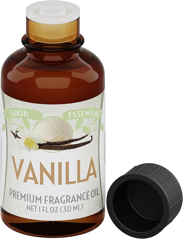 Good Essential Aceite aromático profesional de vainilla, 1.0 fl oz (1 fl oz) para jabones, lociones, perfumes, manteca corporal, difusor, fabricación de velas