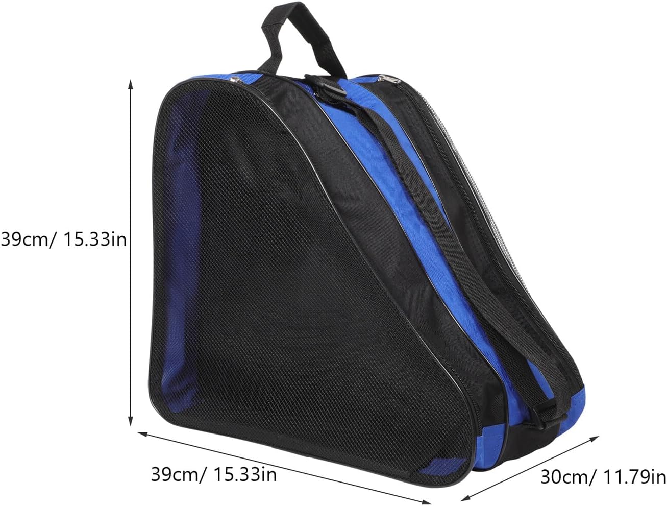 Roller Skating Shoes Bag with Shoulder Straps, Thickened Blue Skate Storage Backpack 20-35l for Ice Skating and Roller Skates