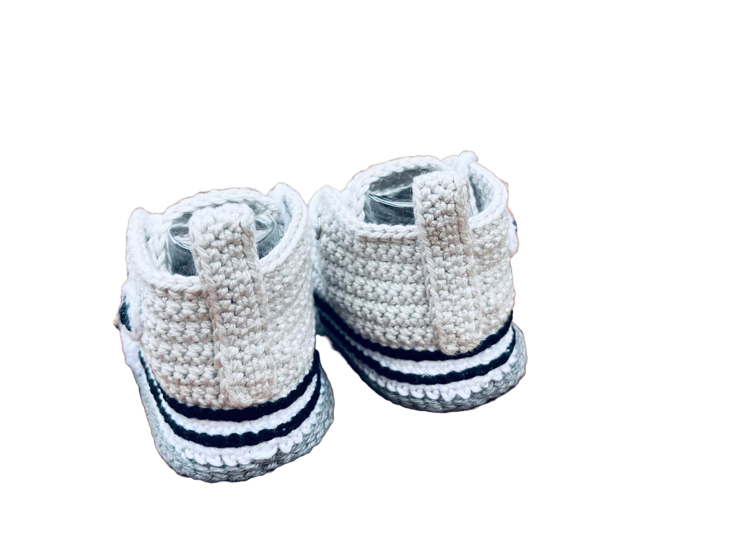 Generisch Babyschuhe gehäkelt - grau/anthrazit