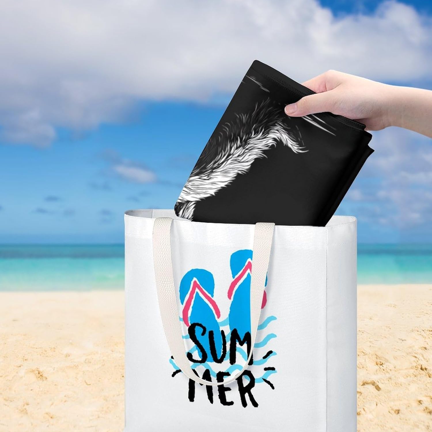 Sasquatch Bigfoot Canada Flag Oversized Beach Towel Soft Absorbent Pool Bath Swim Towels for Adults Travel Vacation Gifts 130x80cm