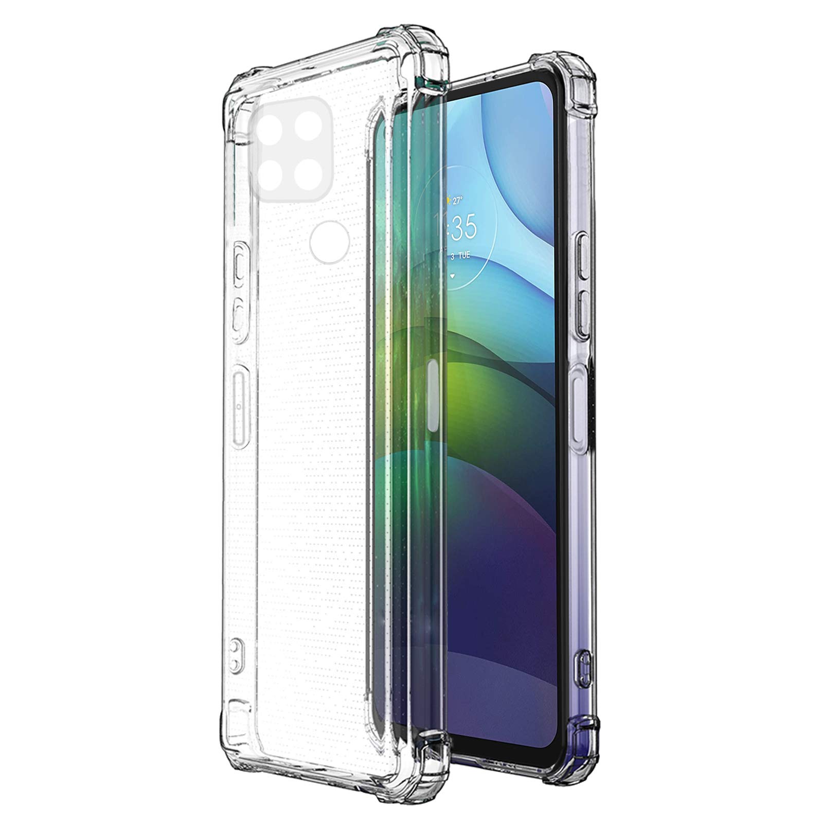 Amazon Brand - Solimo Plastic Back Cover for Motorola G9 Power (Soft & Flexible Back Case) Transparent (B08TXGLK64) Amazon Price History, Amazon Price Tracker