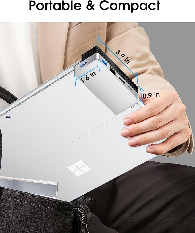 BYEASY Surface Pro 9 Docking Station, Hub USB-C 6 en 2 con HDMI 4K@60Hz miniatura 7
