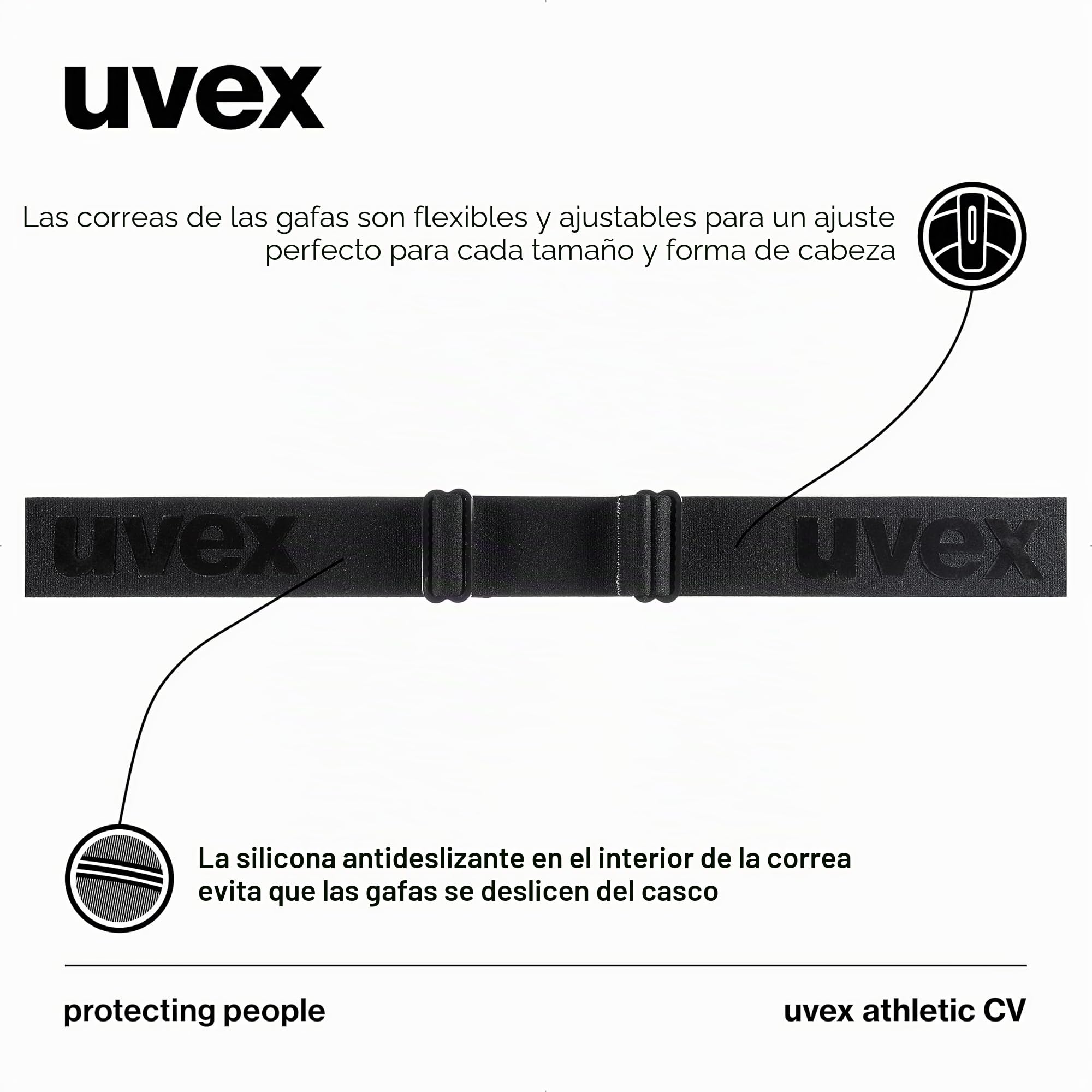 Uvex Athletic Cv Gafas de esquí. Unisex adulto (Pack de 1)