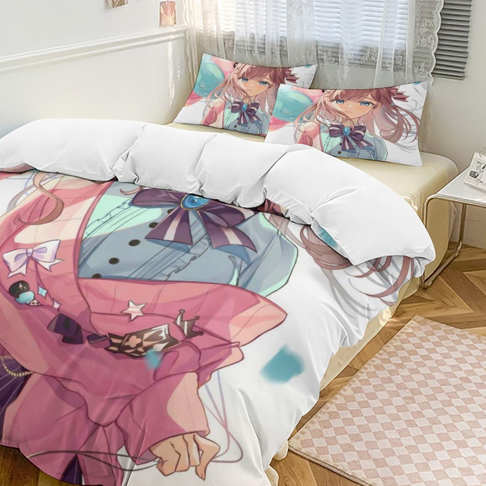 Amazon｜布団カバー シングル・3点セット 鈴原るる VTuber 寝具カバー
