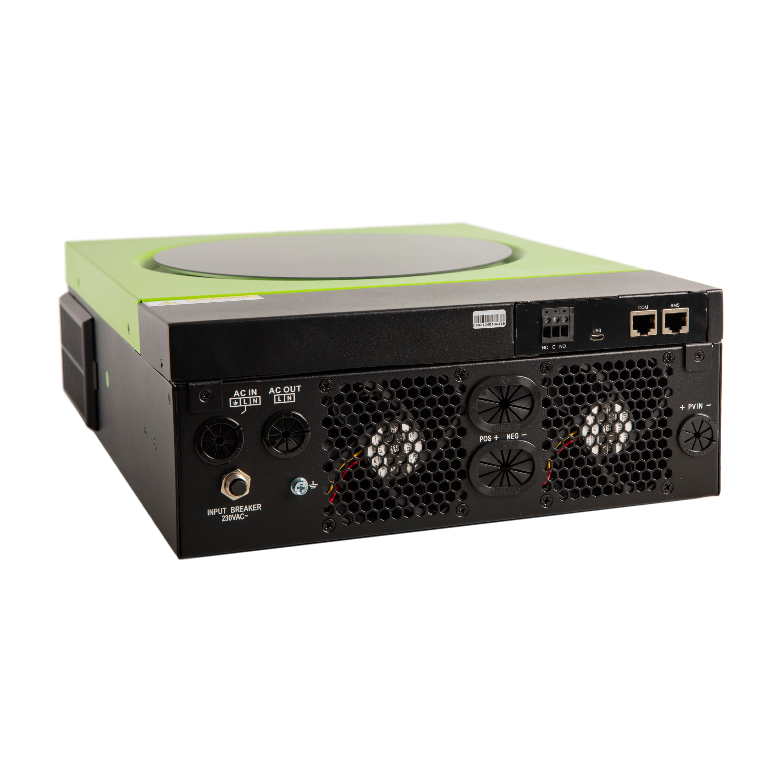 Master U-Power Inverter solare ibrido 3600 W 24 V V4, MPPT 120 Ah 4000 W in pannelli con WiFi integrato, verde, UM3V4