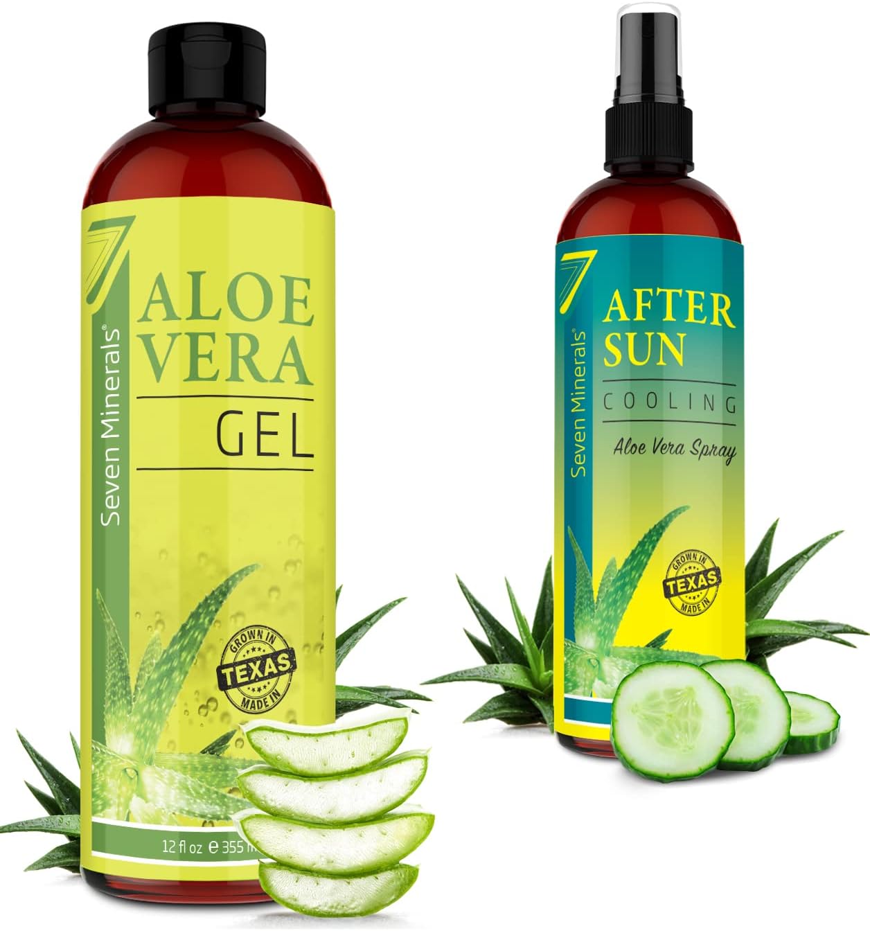 Seven Minerals Organic Aloe Vera Gel & After Sun Cooling
