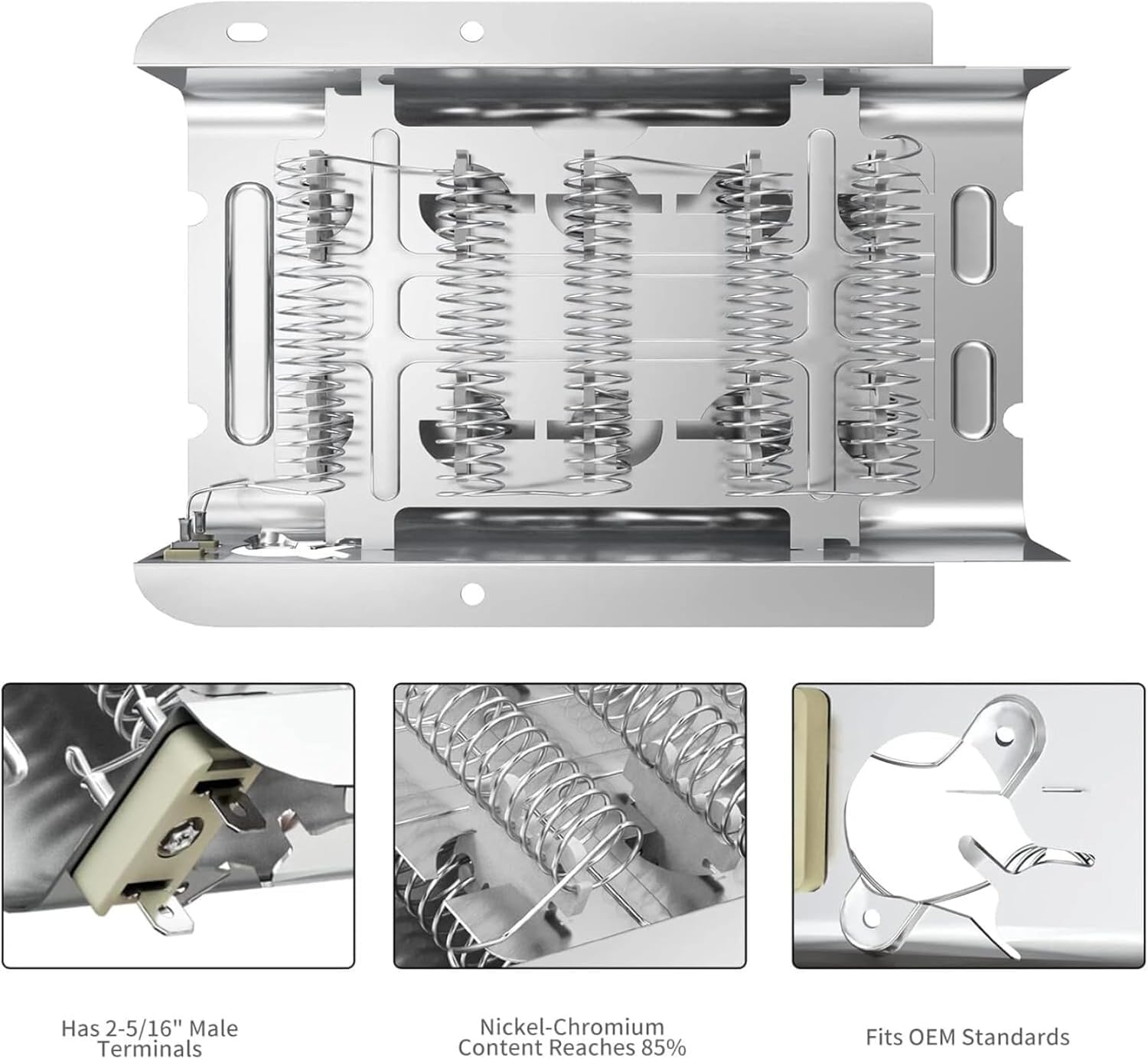 Dryer Heating Element Kit Replacement for Kenmore 110.60222510, 110.60522900, 110.6060 2990, 110.60612990, 110.60622990, 110.60702990, 110.60712990, 110.60722990 models