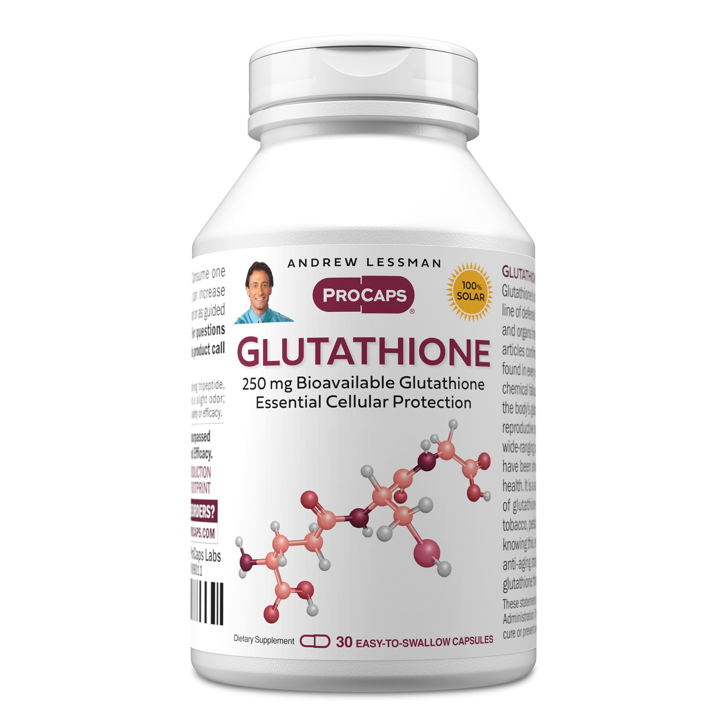 glutathione for stress Amazon.com: ANDREW LESSMAN Glutathione 250 mg - 30 Capsules