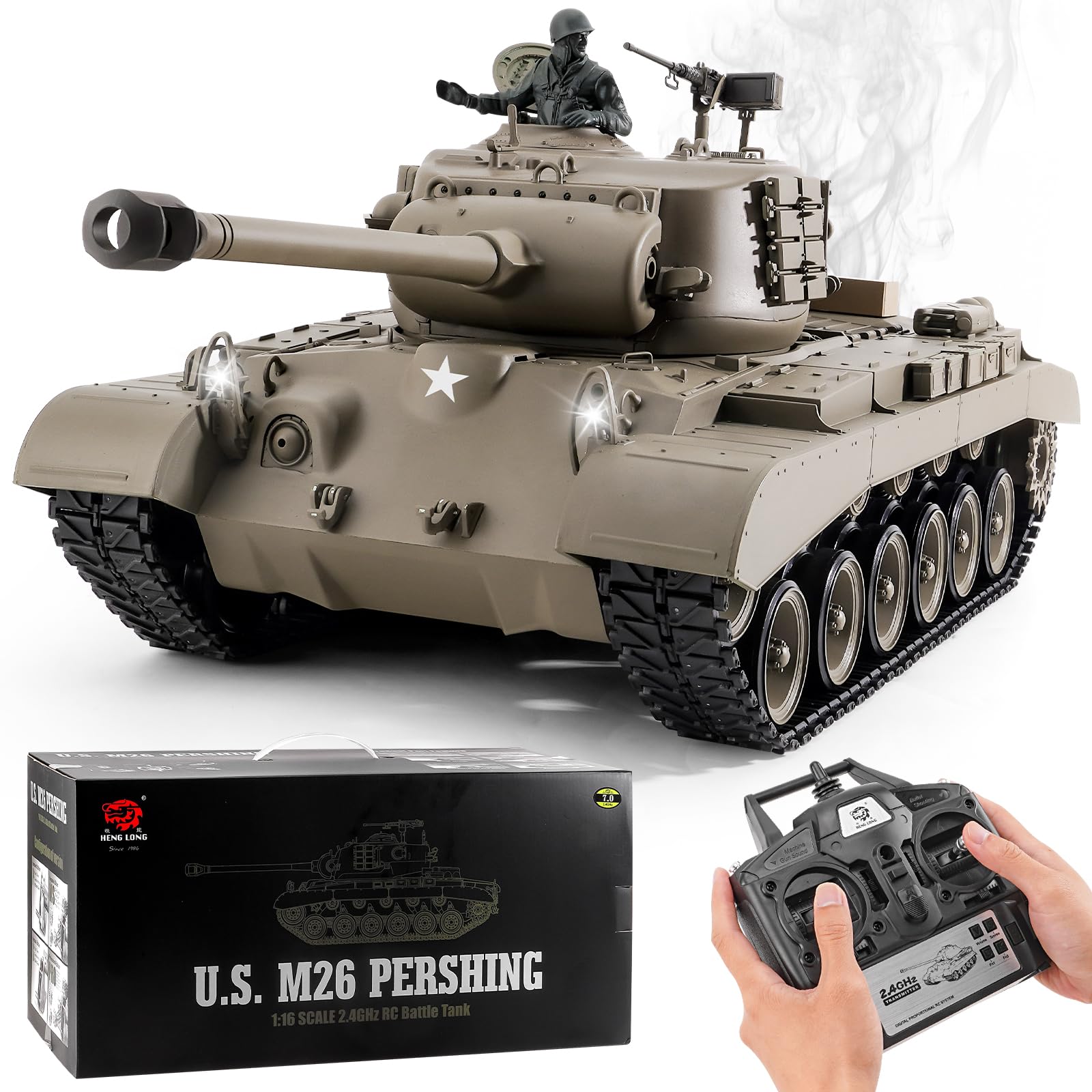 ヘンロン 1/16スケール 戦車 ラジコン アメリカ M26 パーシング