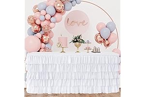 White Tulle Table Skirt 6ft