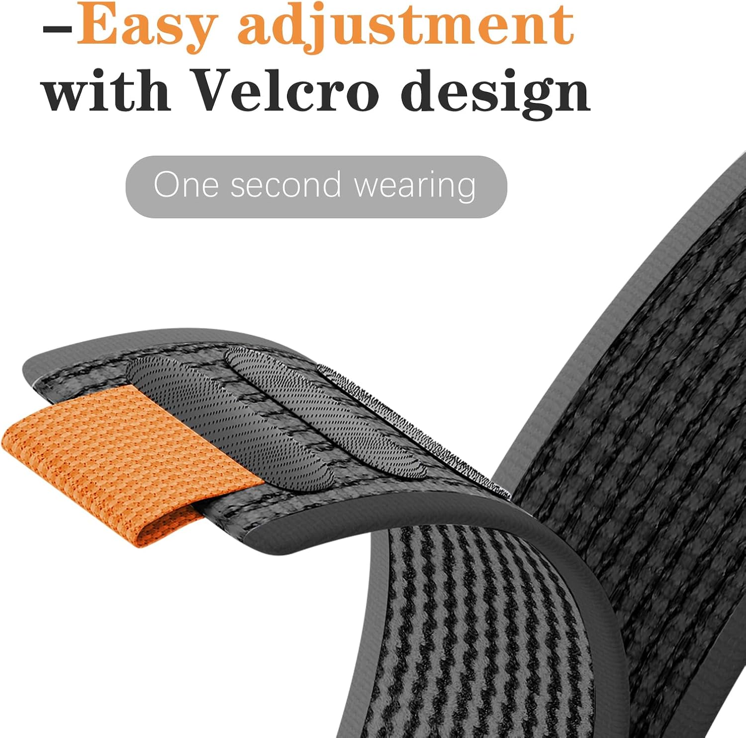 Nylon Hook and Loop Band Compatible with Garmin Instinct /3 45mm/2/2 Solar/Solar/2 Solar Tactical/2 Surf, 22mm Sports Breathable Wristband Compatible with Garmin Instinct Tactical/Esports/Tide image 2