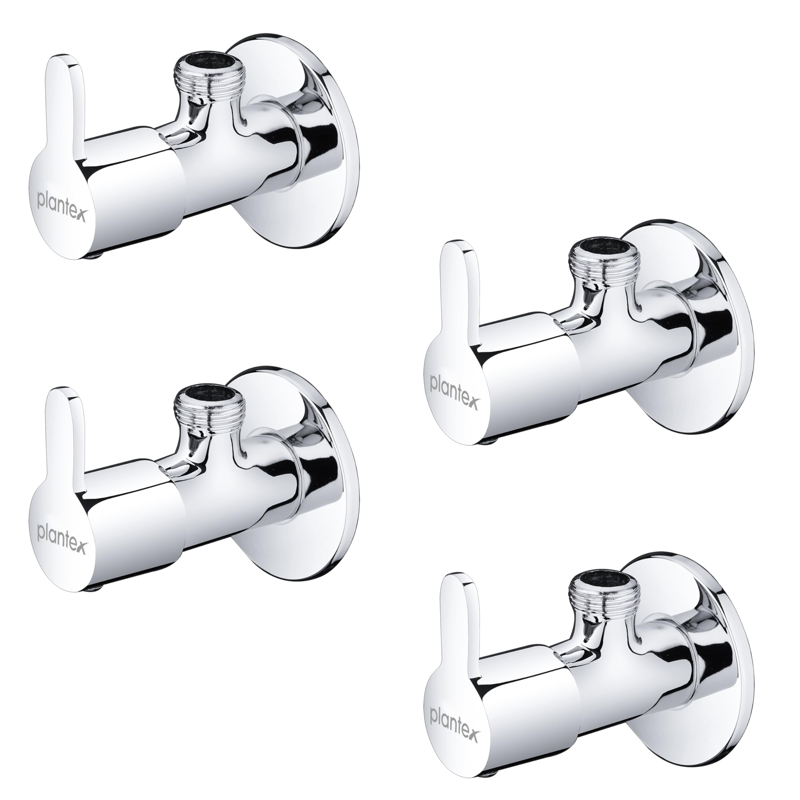 Plantex Pure Brass FLO-805 Angle Valve for Bathroom with Brass Wall Flange & Teflon Tape/Angular Stop Cock for Wash Basin/Health Faucet- [Pack of 4 -Chrome] (B0CYT1P1GR) Amazon Price History, Amazon Price Tracker