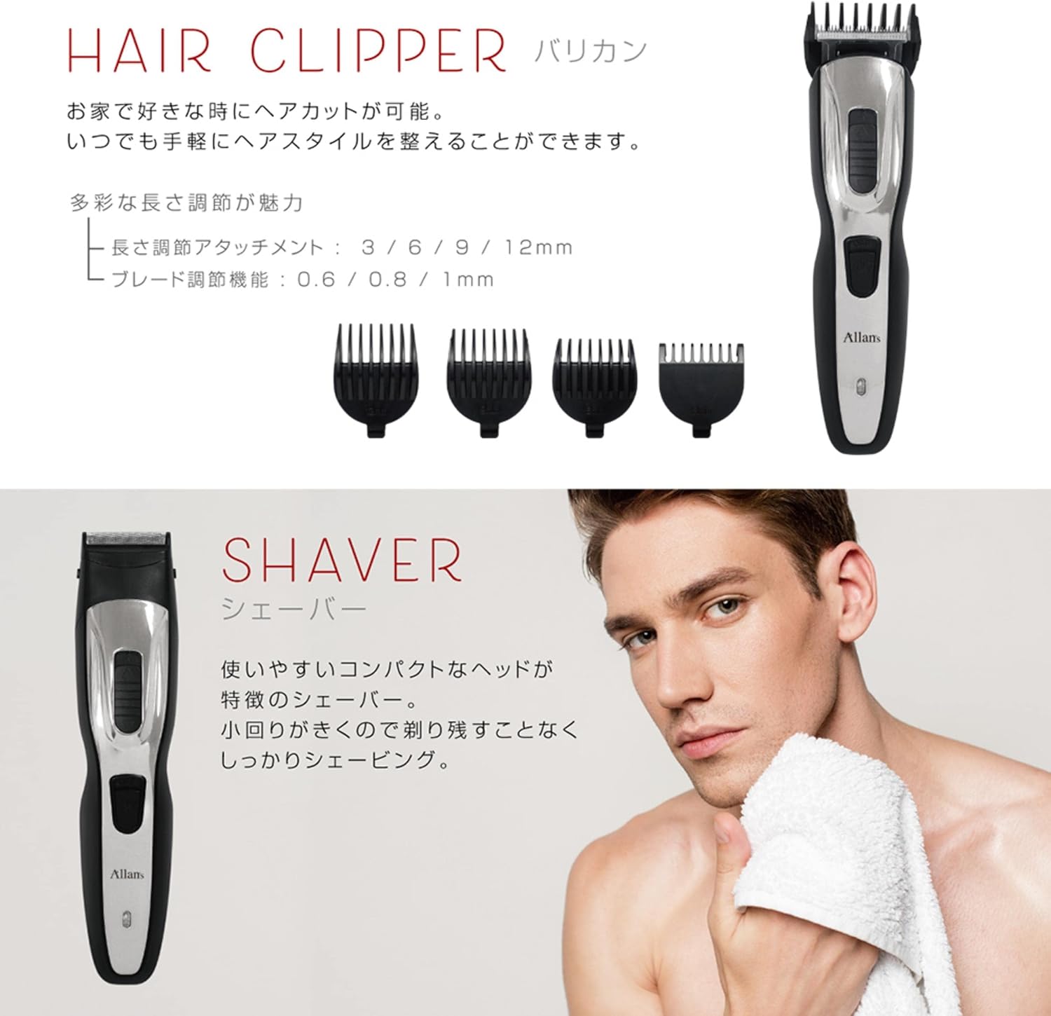 Macros hair clipper attachment with guide combs