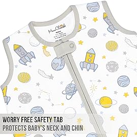 Mama Cheetah Baby Sleep Sack 0.5 TOG, Organic Cotton Baby Wearable Blanket with Two-Way Zipper, Swaddle Transition Baby Sleeping Bag for Newborn Infant Toddler Boy Girl, 24-48 Months