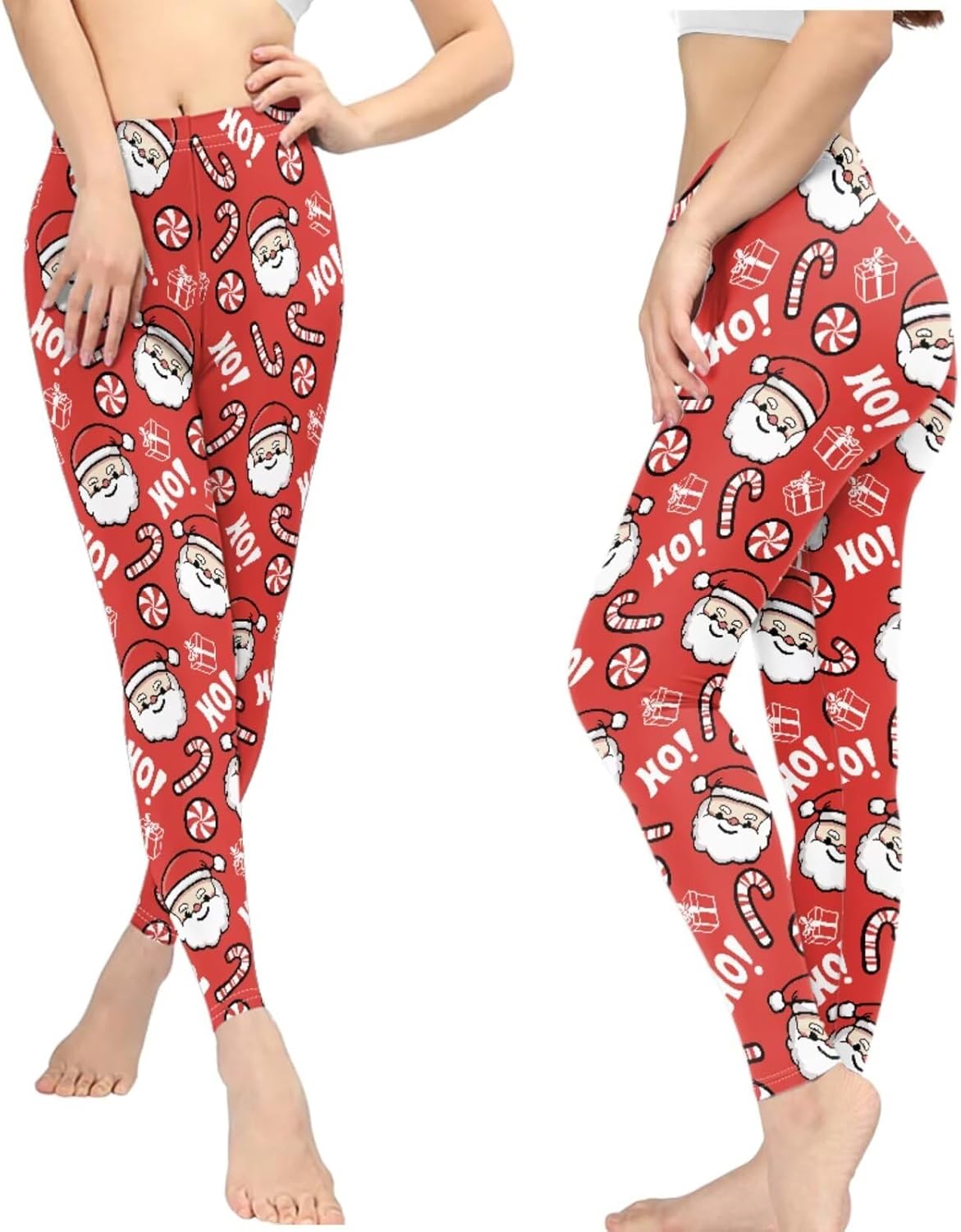 Bulopur Leopard Print Yoga Pant for Women, Sunflower Elasticity Tummy Control Workout Pants, Soft Leggings for Sports Running - Image 6