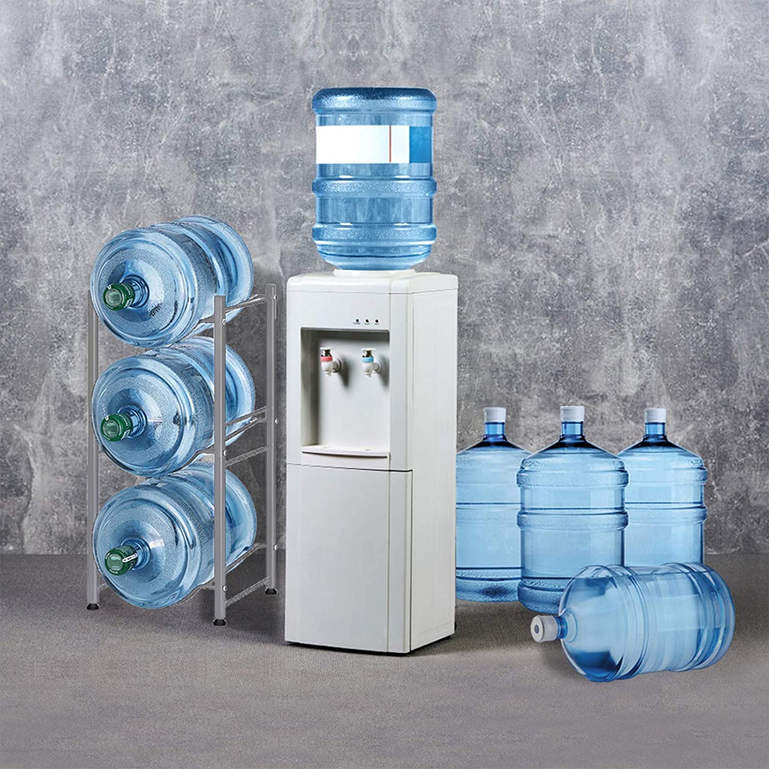 Buy Water Bottle Rack, 3Tier Water Bottle Storage Rack 5 Gallon Heavy