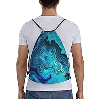 Amazon.com | WSOIHFEC Bright Aqua Blue Turquoise Drawstring