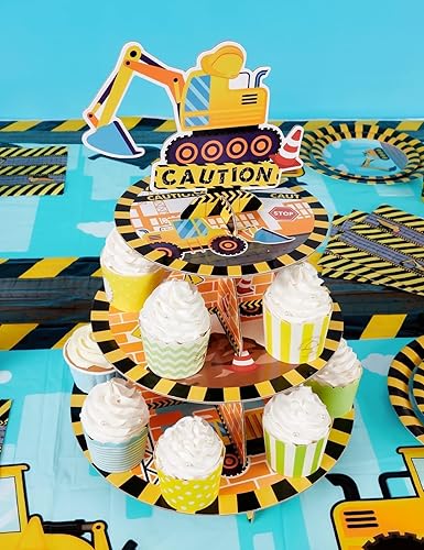 Vista 28 de Soporte para cupcakes de videojuegos – Suministros de fiesta de videojuegos para niños, jugadores, cumpleaños, 3 niveles, soporte para cupcakes