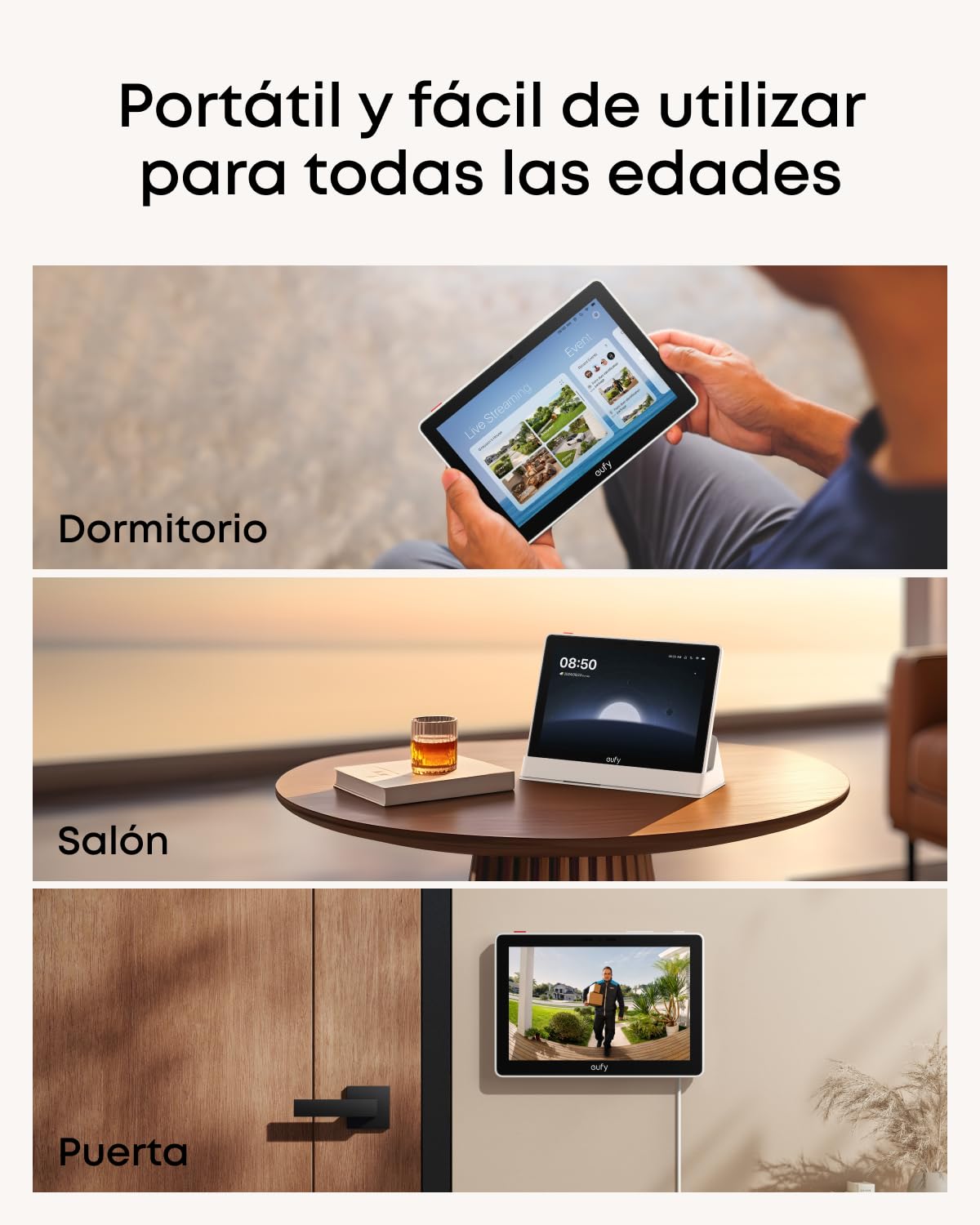 Eufy Smart Display Panel de 8'' Control para el Hogar Compatible con Dispositivos de Seguridad