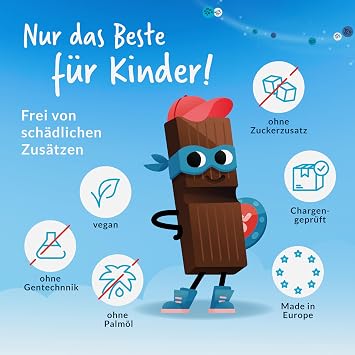 MULTILAC DARMSYNBIOTIKUM Junior with 40 Chocolate Plates. Contains selected bifido and lactobacteria with inulin and 1 billion bacteria. Sugar-free gluten-free lactose-free. Only once daily.