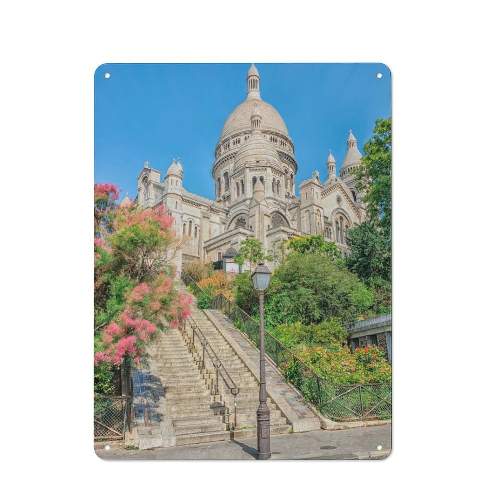 Junmoney Beautiful Montmartre Metal Sign 40X30cm With For Home Bar Wall, Rustic Decor, For Collectors Decorating Home Bars And Entertaining Spaces