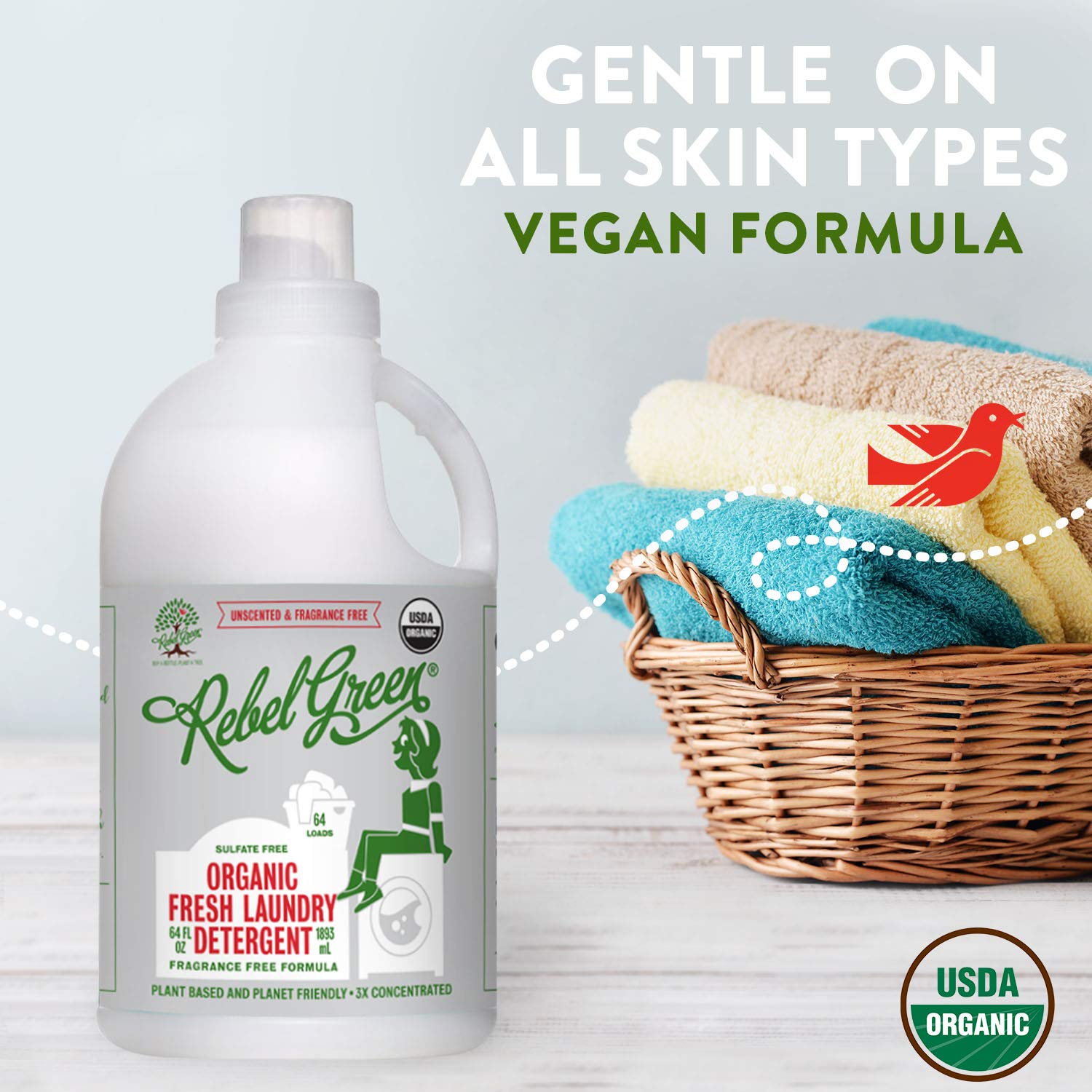 Rebel Grün USDA zertifiziert Bio Fresh Waschmittel