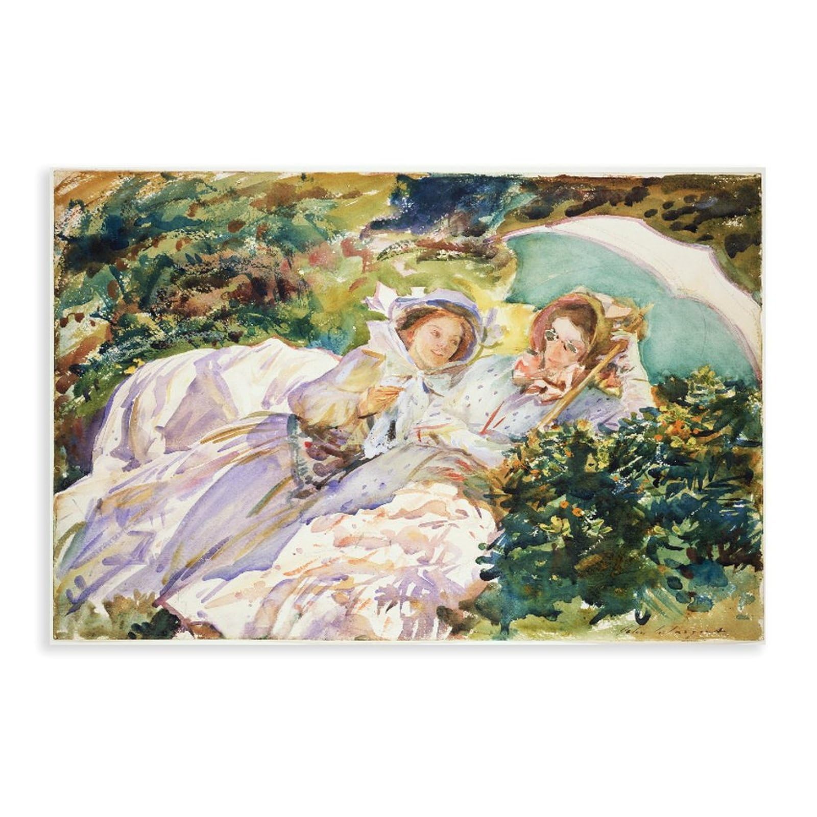 WCYB Simplon Pass The Tease 1911 by John Singer Sargent Posters Prints Canvas Deco Paintings Wall Art Unframe 24" L X 36" W