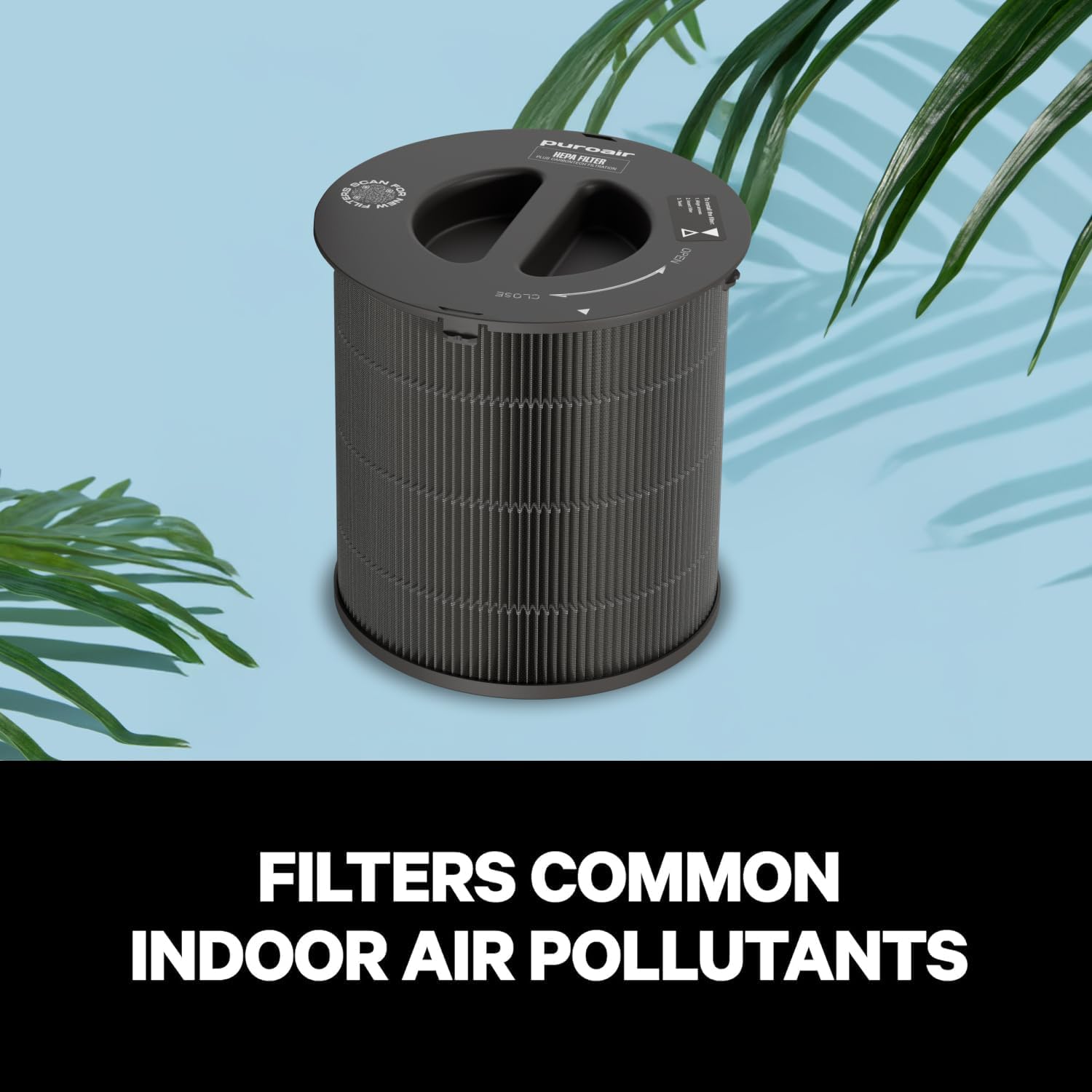 PuroAir 130 Replacement Filter - Genuine Puro Air 130 Filter Replacement - Official PuroAir Air Purifier HEPA Filter with CarbonTech Filters 99.9% of Pollen, Dust, Pet Dander, Smoke, Odors (4PK)