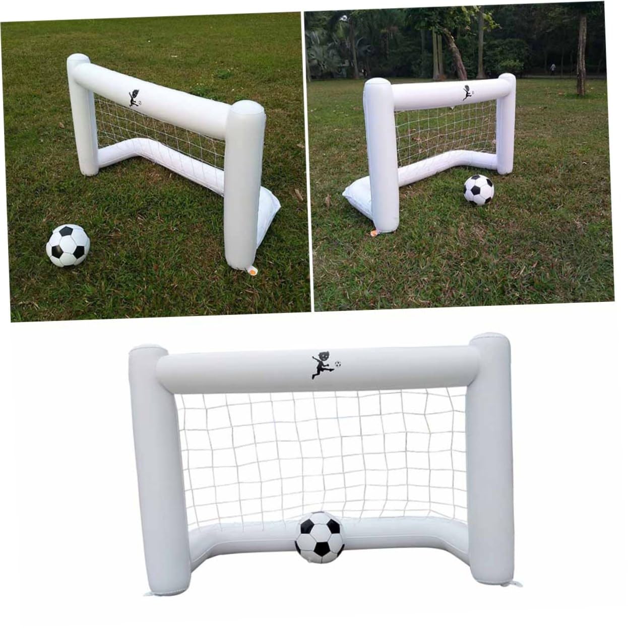 da Calcio Gonfiabile con Rete Resistente e Facile da Trasportare per Indoor e Outdoor per Spiagge e Parchi