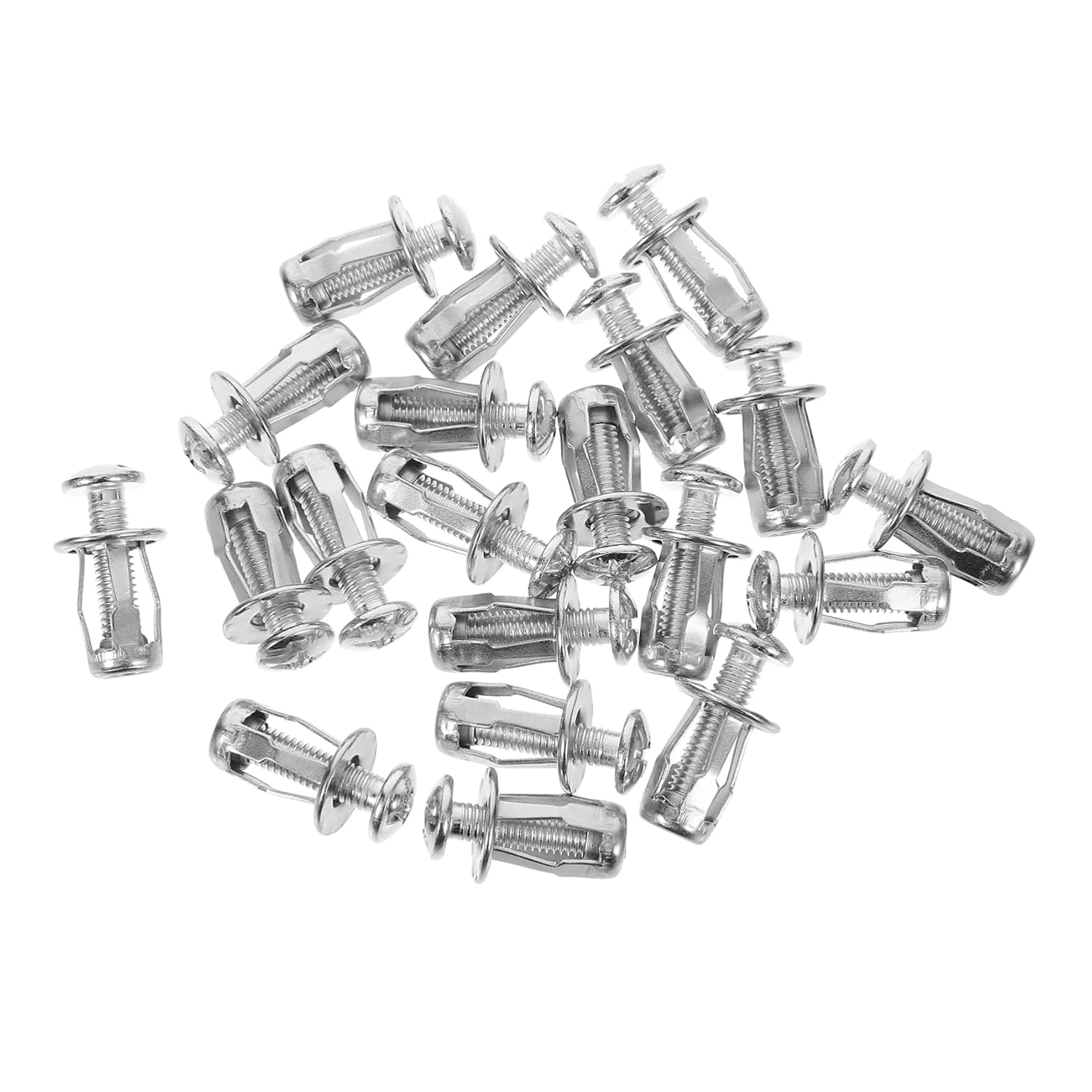 20pcs Hollow Door Anchor Kit Stainless Steel Fasteners for Hollow Wall Cavity Fixing Lightweight Design for Quick Installation Security for Door Applications