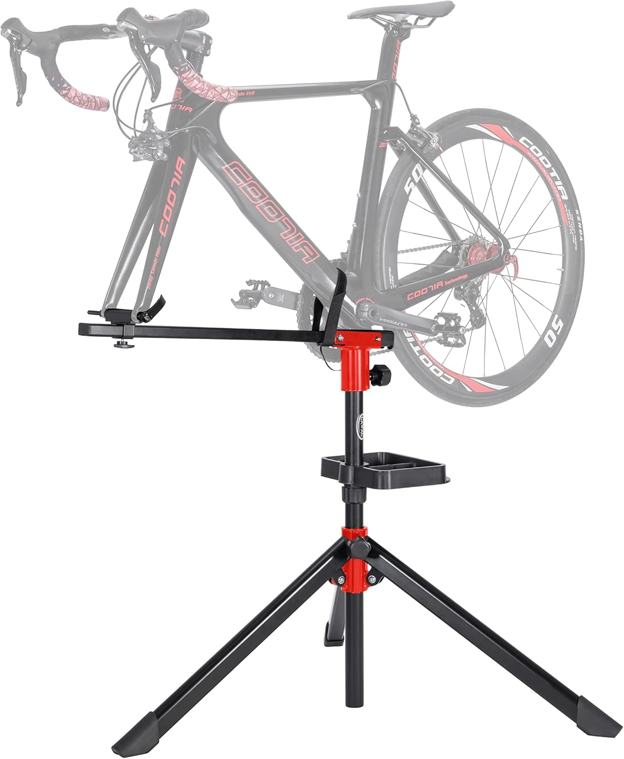 CXWXC Bike Repair Stand (Max 55 Lbs) Shop Home Portable Bicycle Workstand Aluminum Alloy