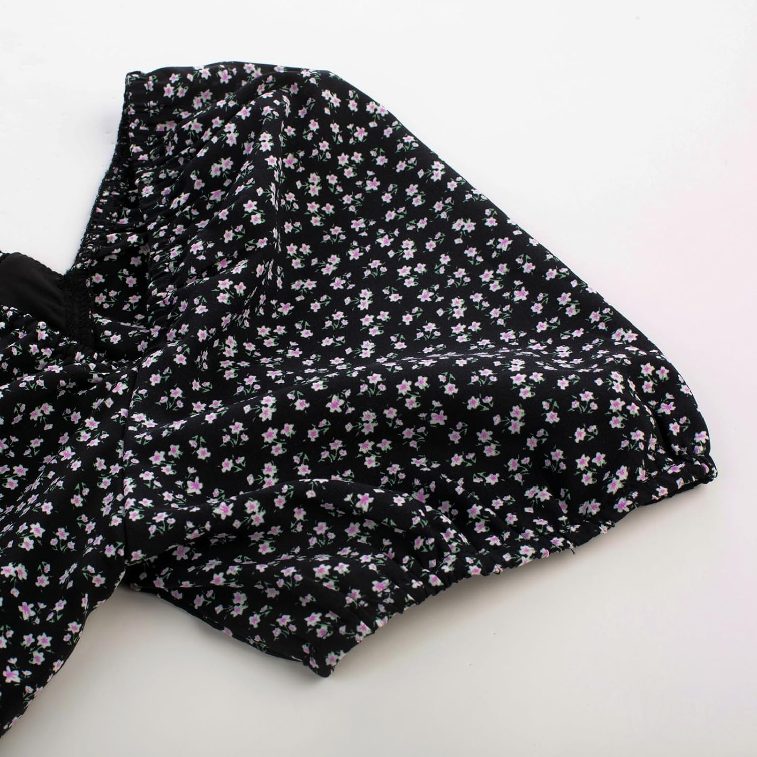 Scarlet Darkness Women's Floral Corset Dress with Split 2026 Summer Spring Square Neck Midi Milkmaid Dresses - Image 4