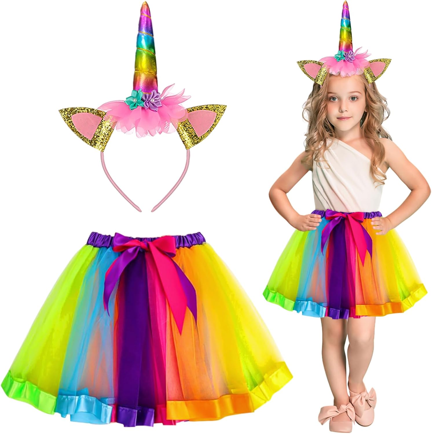 Costume Unicorno Multicolore Ragazza - Foto 8