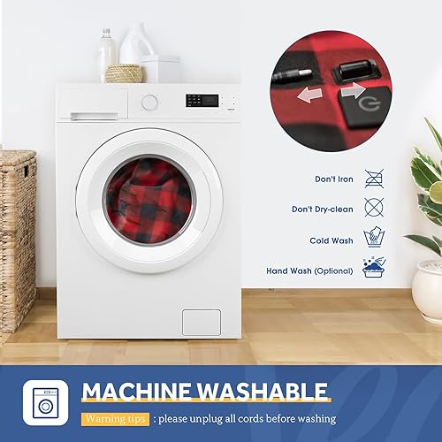 Miniatura 6 de SEALY Manta térmica de 12 voltios, manta térmica portátil con 3 niveles de calefacción y apagado automático de 4 horas, manta eléctrica para