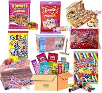 Kit Aniversário Doces Para Sacolinha Surpresa Festa Infantil Guloseimas 9 Itens Bala de goma, Pastilha, Nucita, Bolinha Chocolate, Tubetes com Balinhas, Chiclete de Bolinha, Pirulito Iogurte, Bala Fini e Bala Mástigavel