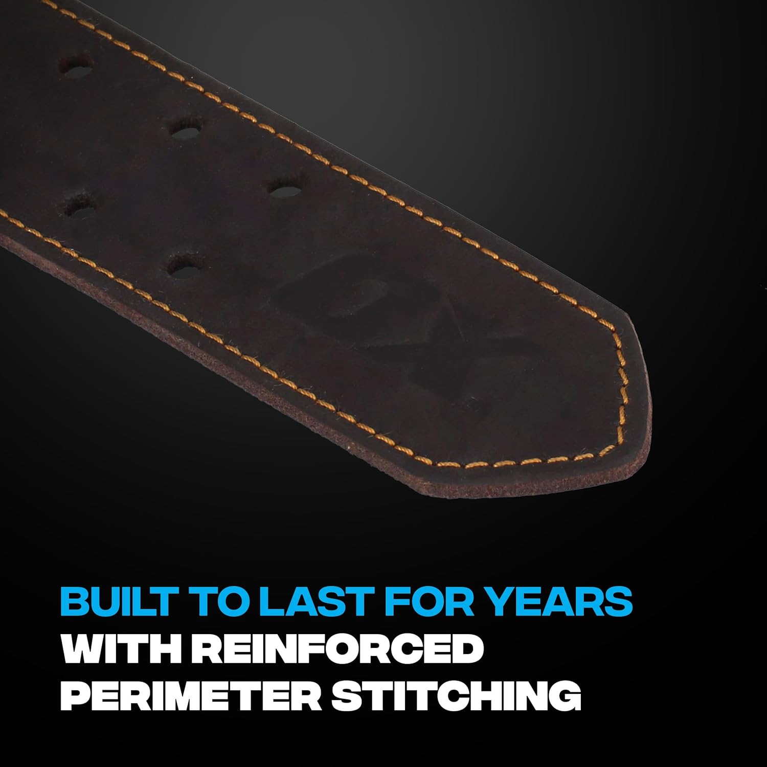 OX Pro 2 Inch Leather Tool Belt - Oil Tanned Full Grain Leather - Perimeter Stitched Construction Belt with Rivets - 28" to 44" Length - Cinturon Para Construccion - Image 6