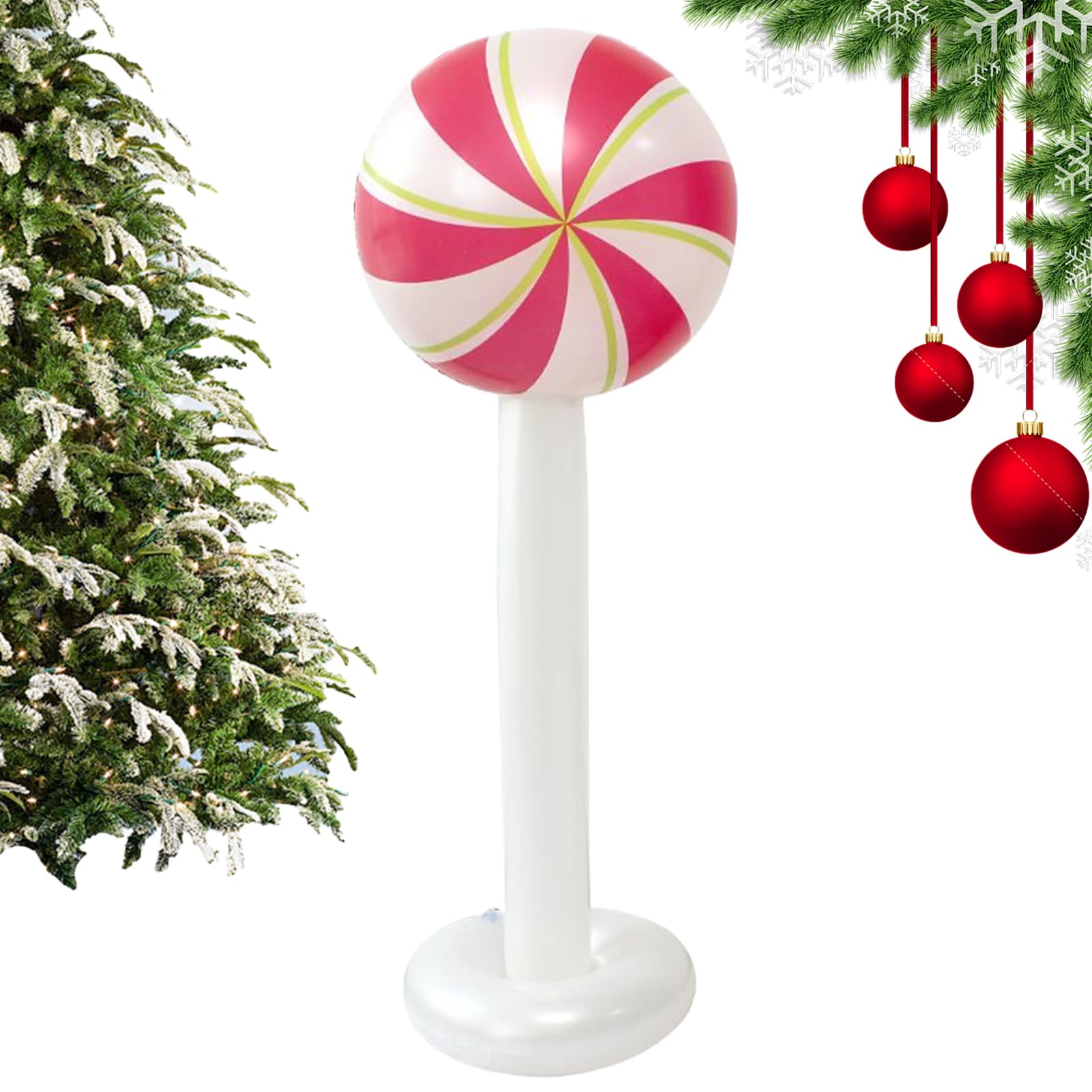 Bonbons de Noël géants gonflables : recréez la magie des fêtes traditionnelles en famille