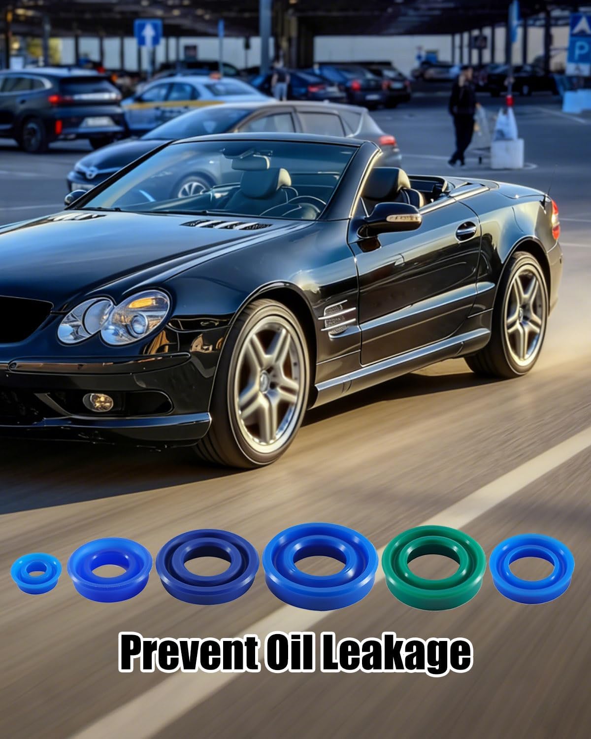 Hydraulic Cylinders Seal Kit Fit for Mercedes Benz TYPE R230 2003-2011 Replace 2308000872 2308000972 2308001072 2308001172