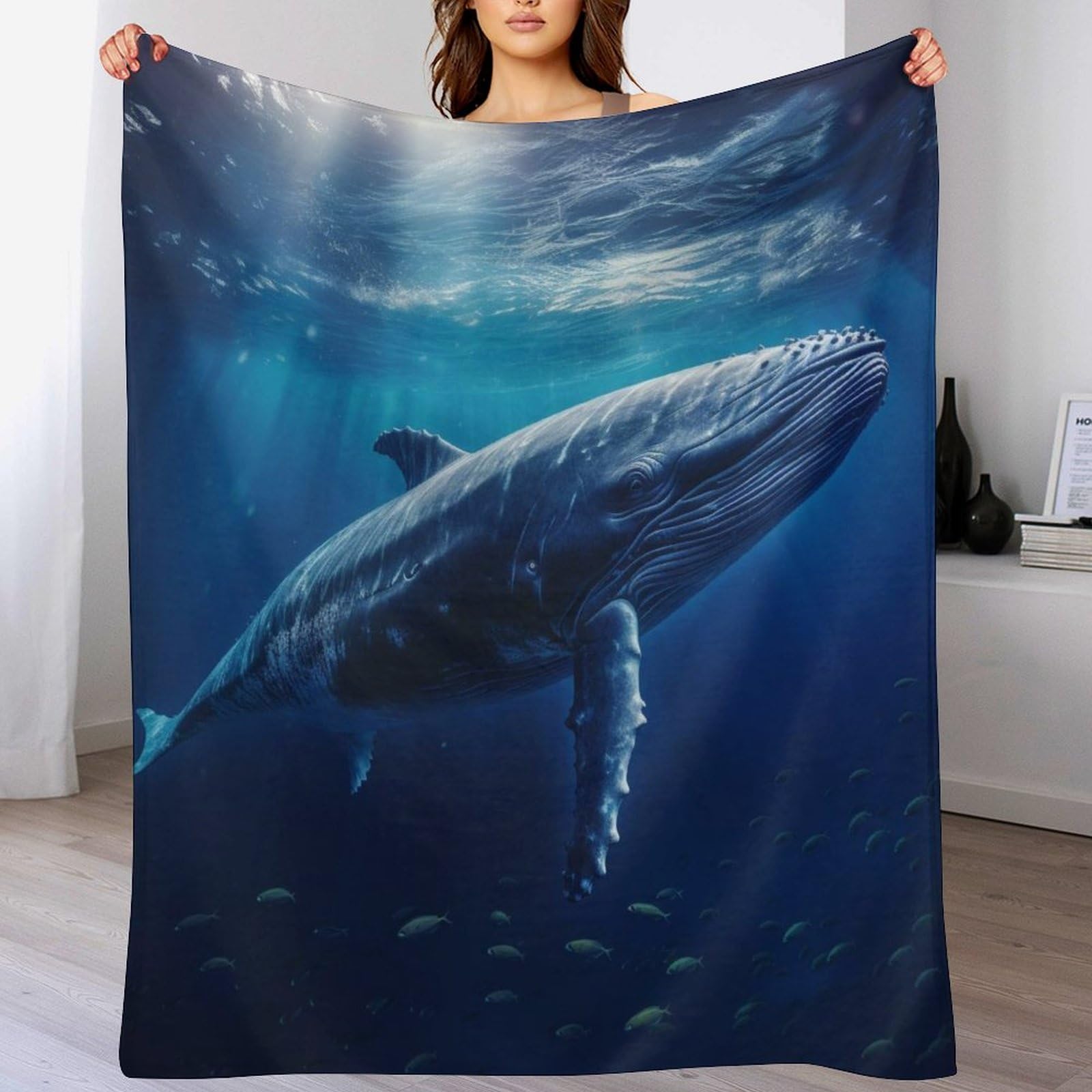 Manta de forro polar supersuave para el frío en el sofá de tamaño grande