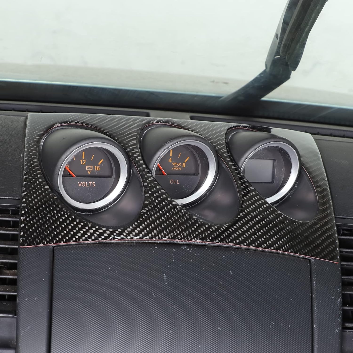 HAPPYHORSE Car Inner Carbon Fiber for Ni-ssan 350Z 2003-2006 Car Interior Carbon Fiber Decoration Sticker Accessories (LKLW-ASCF-2220)