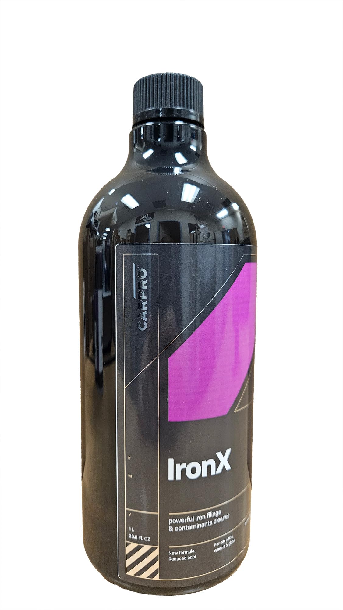 CarPro Iron X Spray nettoyant les roues, 1 L, élimine les contaminants liés, parfum de cerise