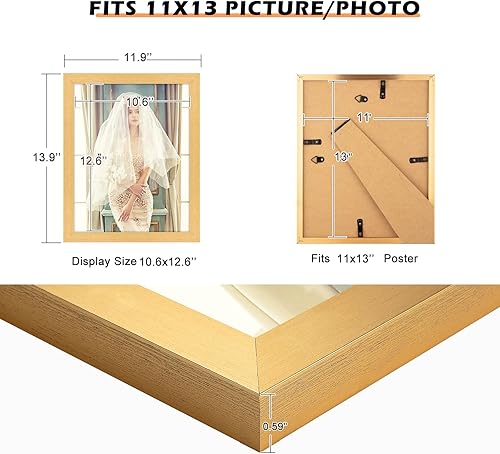 Vista 174 de Marco gris rústico de 18 x 24 pulgadas, marco para póster de 18 x 24 pulgadas, color gris envejecido, grande, retro, natural, 24 x 18 pulgadas