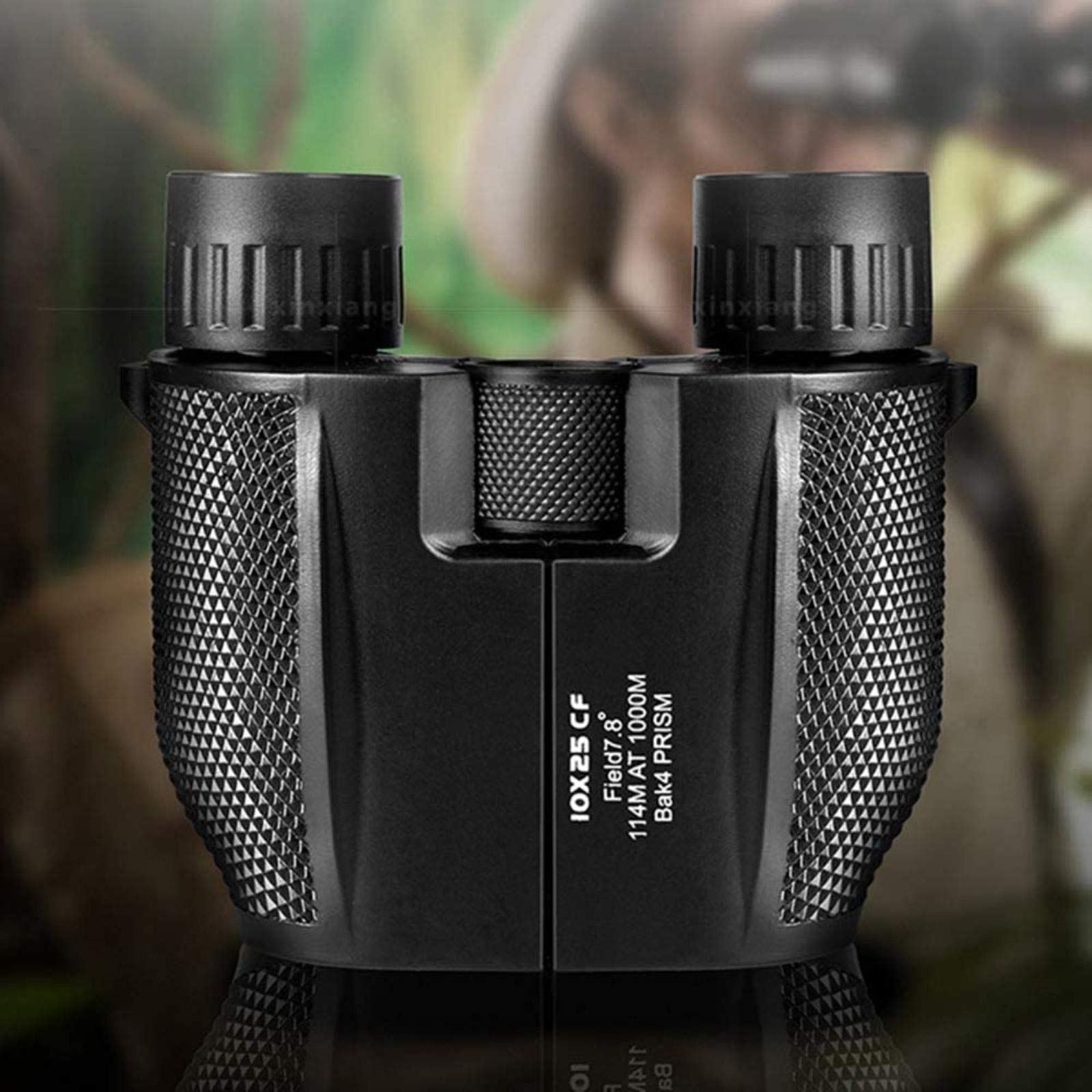 Jumelles 10X25 HD High Times étanches avec film vert pour le tourisme