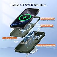 Vista 1520 de Miracase Funda diseñada para iPhone 13 Pro Max con protector de pantalla, [forro de microfibra suave antiarañazos], funda protectora de silicona