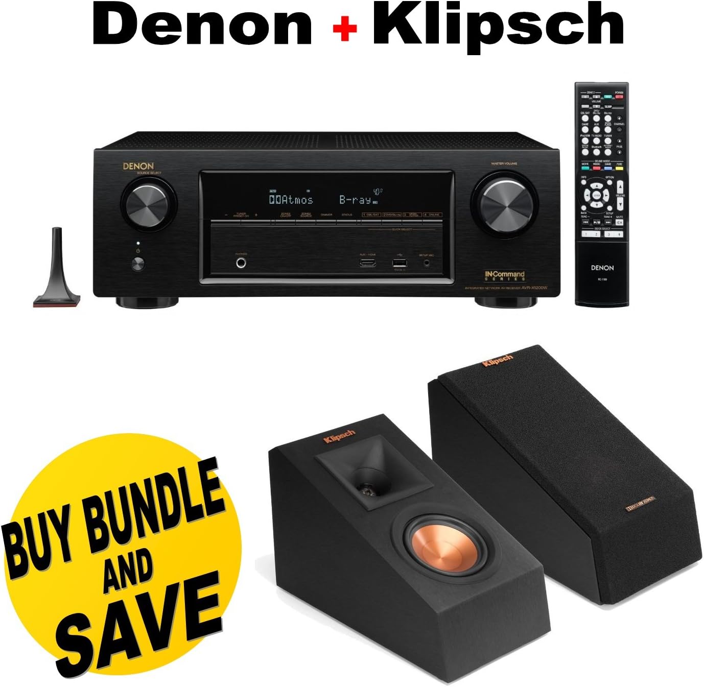 Denon AVRX1200W 7.2 Channel Full 4K Ultra HD A/V Receiver with